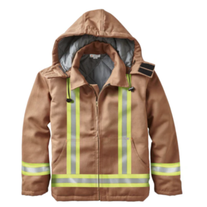 Rasco Rasco FR3507CBN Canvas Hooded Bomber Jacket With CSA Trim
