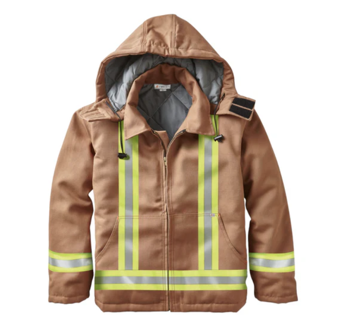 Rasco FR3507CBN Canvas Hooded Bomber Jacket With CSA Trim - Big Valley ...