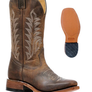 Boulet Boulet Ladies Rider Sole Tan Square Toe 6211