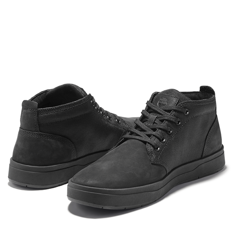 Timberland Davis Square Chukka Sneaker - Black - MNS