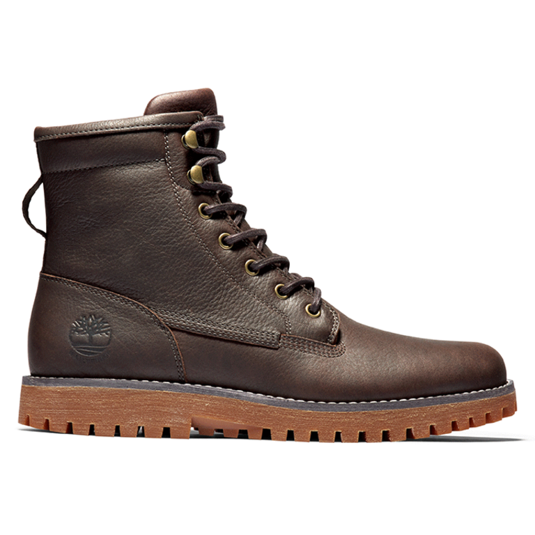 Timberland Leather Lace Up Waterproof Boot Dark Brown MNS