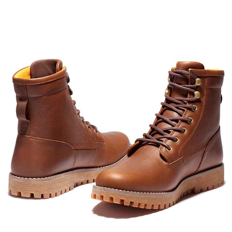 Timberland Leather Lace Up Waterproof Boot - Brown - MNS - BLVD Shoes