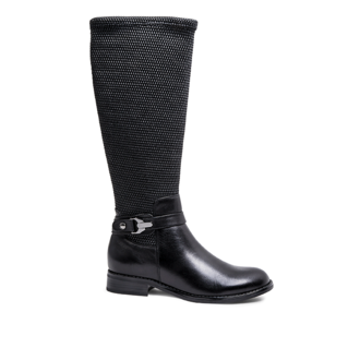 Blondo Zana Waterproof Leather Stretch Knee-High - Black - WMNS