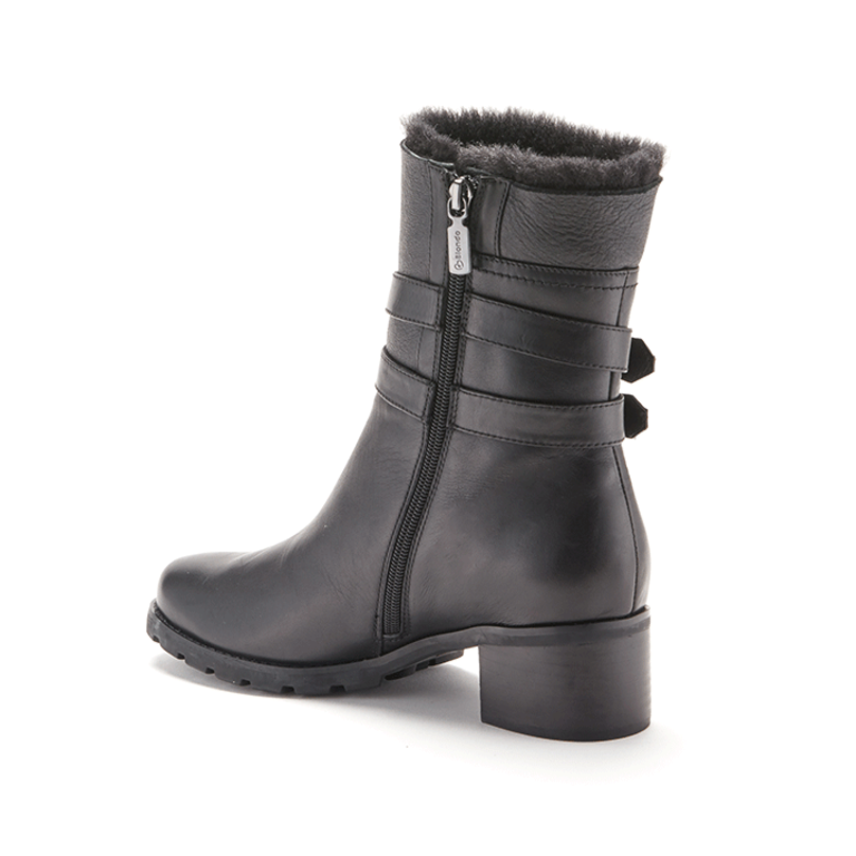 Blondo Fabiana - Waterproof Leather Ankle Boot - Black - WMNS
