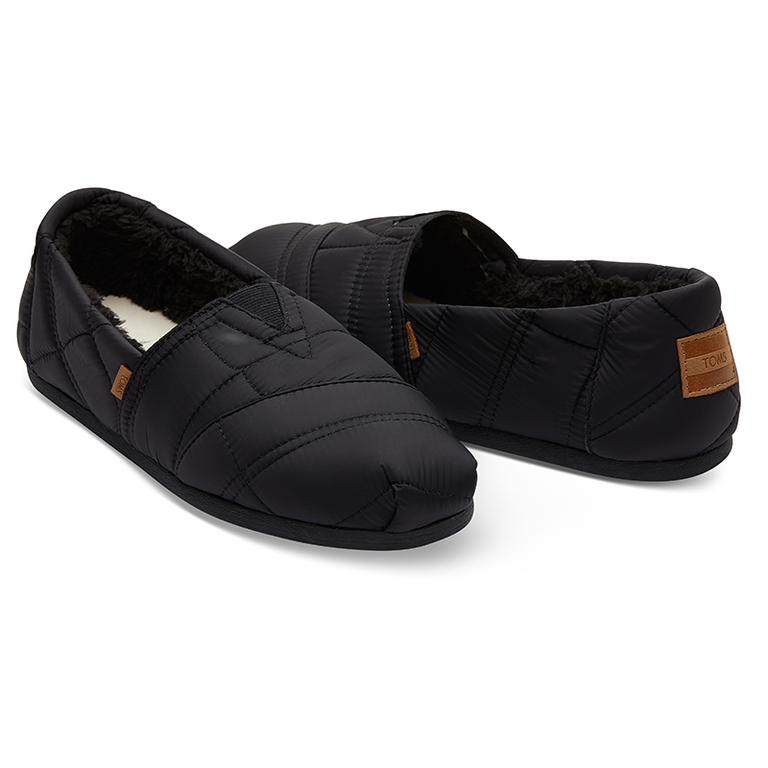 TOMS Alpargata Classic Quilted Slip On - Black - MNS