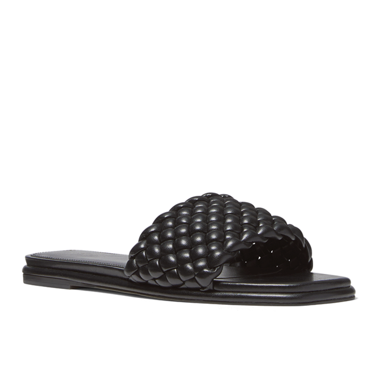 Michael Kors Amelia Flat Sandal - Black - WMNS