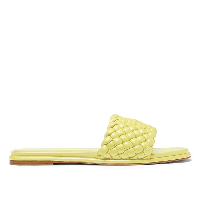 Michael Kors Amelia Flat Sandal - Limelight Yellow - WMNS