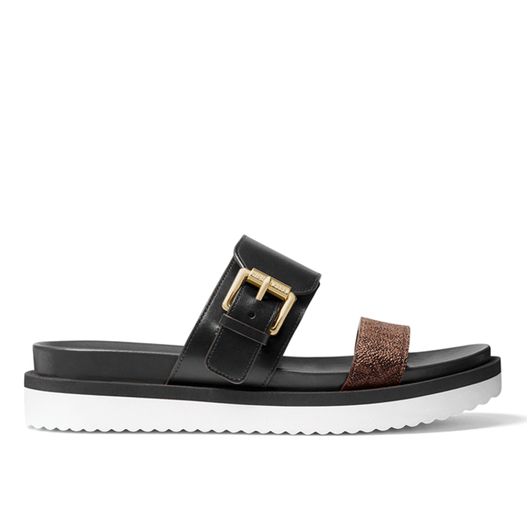 Michael Kors Bo Slide Leather - Black - WMNS