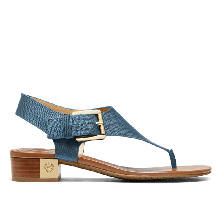 Michael Kors London Thong Slide Chambray Blue BLVD Shoes