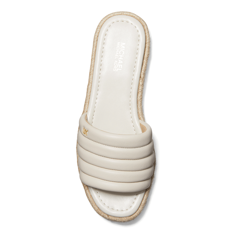 Michael Kors Royce Slide Leather- Cream - WMNS