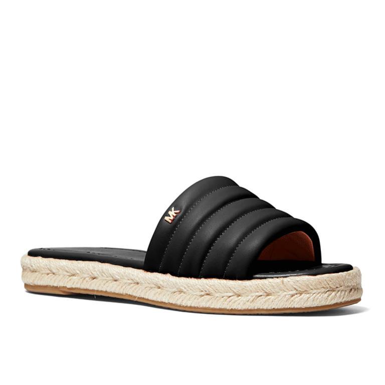 Michael Kors Royce Slide Leather- Black - WMNS