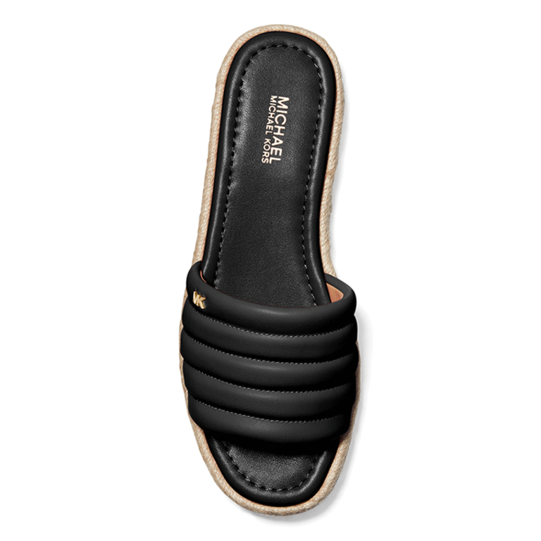 Michael Kors Royce Slide Leather- Black - WMNS