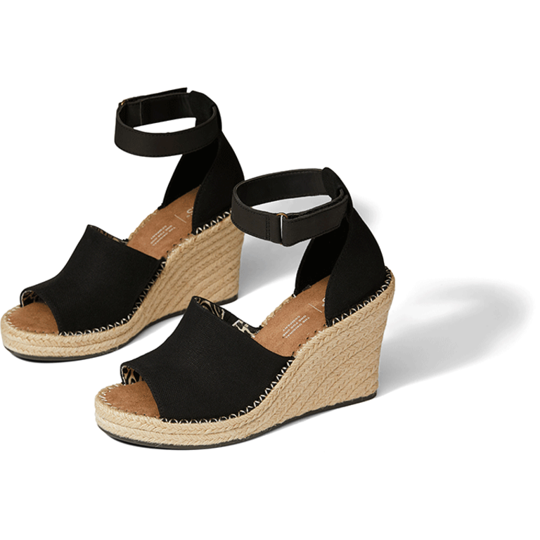 TOMS Marisol Wedge - Black - WMNS