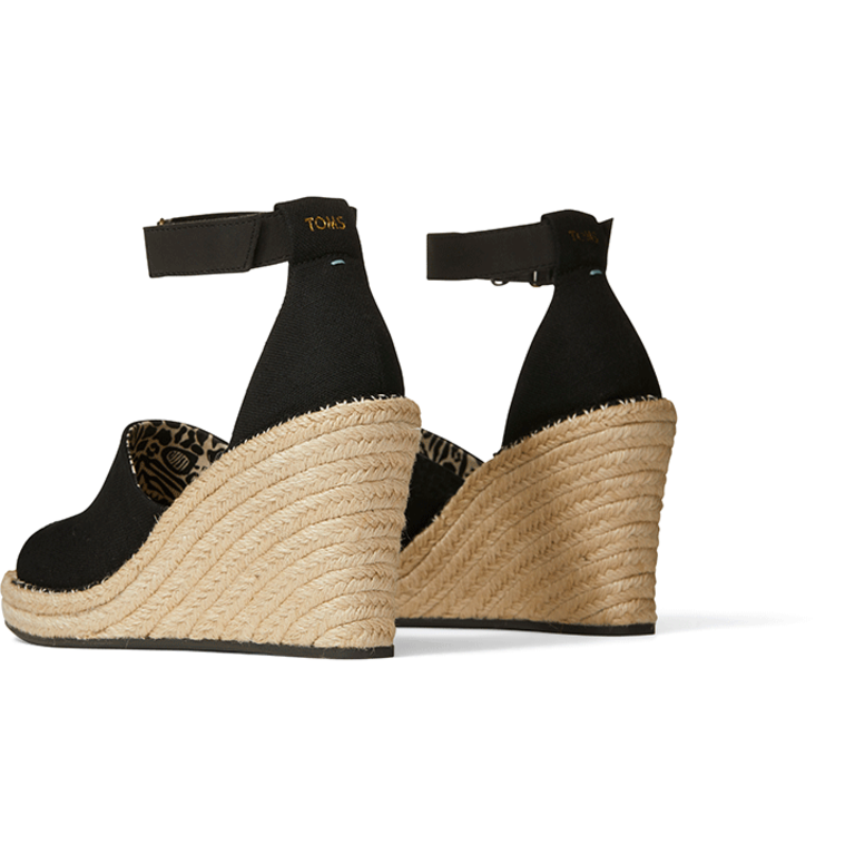 TOMS Marisol Wedge - Black - WMNS