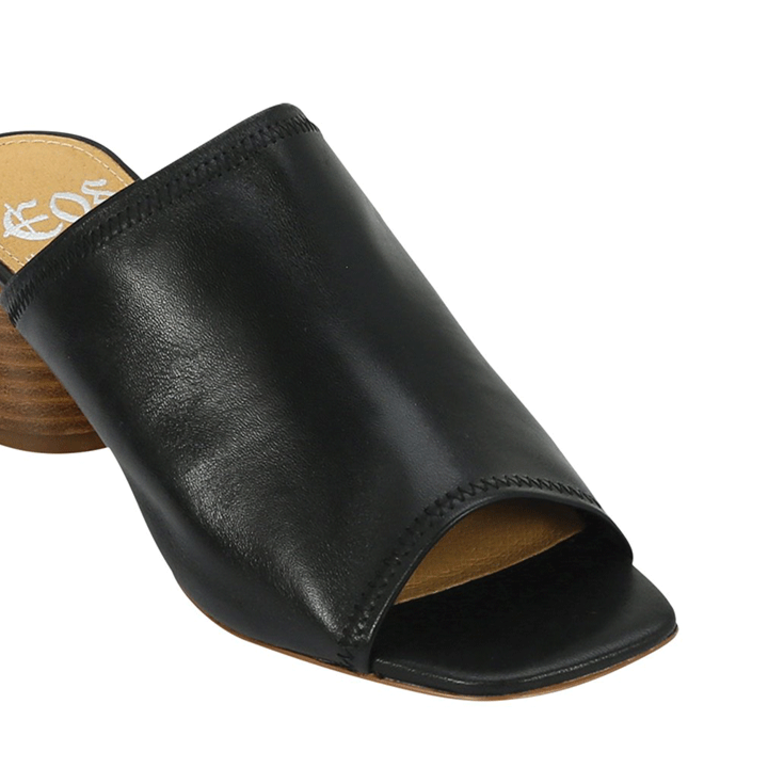 EOS Petti Leather Heel - Black - WMNS