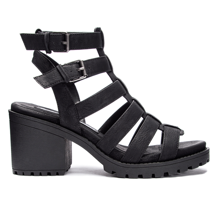 Dirty Laundry Fun Stuff Strappy Heel - Black - WMNS