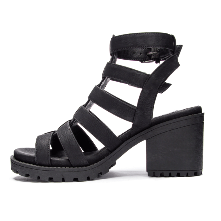 Dirty Laundry Fun Stuff Strappy Heel - Black - WMNS