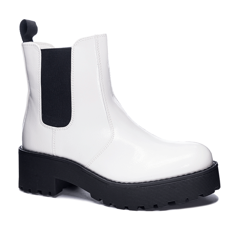 Dirty Laundry Margo Boot - White Patent - WMNS