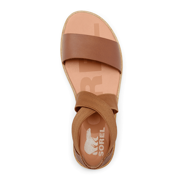 Sorel Ella II Leather Sandal Crux Velvet Tan BLVD Shoes