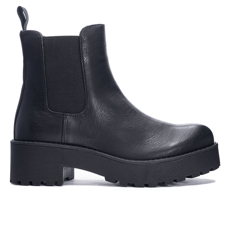 Dirty Laundry Maps Bootie -  Black - WMNS