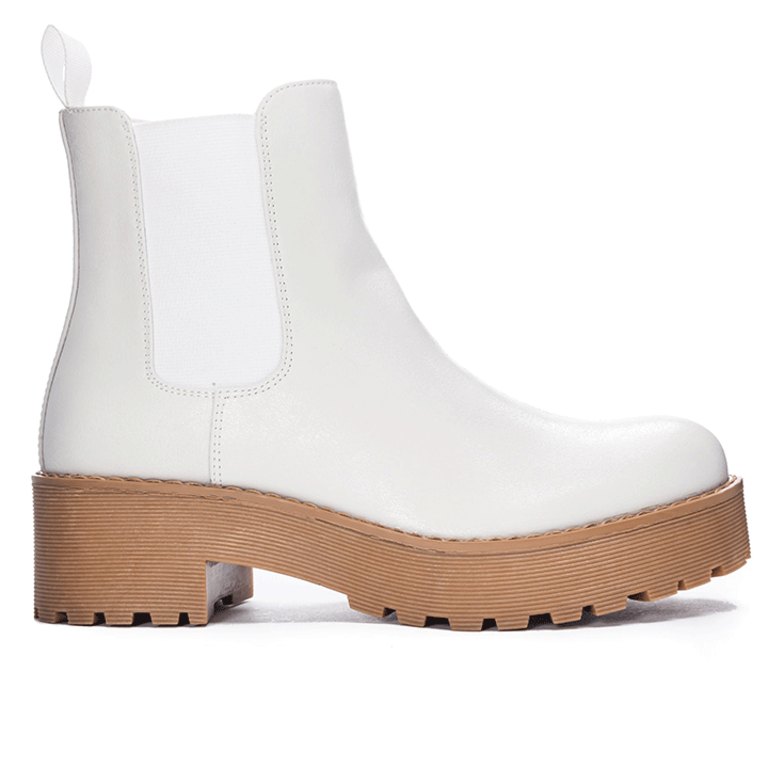Dirty Laundry Maps Bootie - White - WMNS