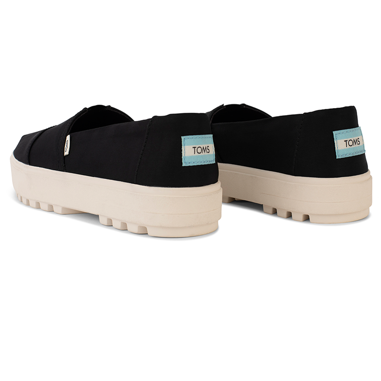 TOMS Alpargata Slip On Lug Sole - White Canvas - WMNS