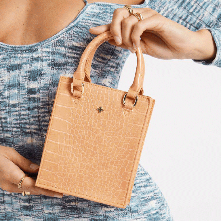 Peta + Jain Sky Mini Tote - Melon Croco