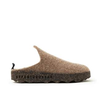 Asportuguesas Come Felt Mule - Taupe Asportuguesas Come Felt Mule - Taupe