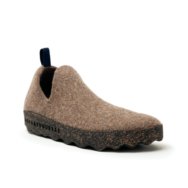 ASPORTUGUESAS Scarpe Uomo, Modello Man City Black T, Materiale Esterno In Lana, Suola In Gomma, Tacco Piatto, Chiusura Slip-on, Numero 43