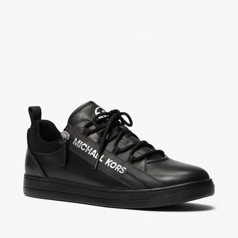 Michael Kors Keating Zip Lace Up Black BLVD Shoes