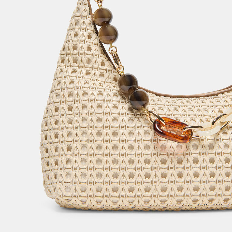 Dolce Vita Dolce Vita - Poppie - Woven Raffia Baguette Bag - Ivory Woven