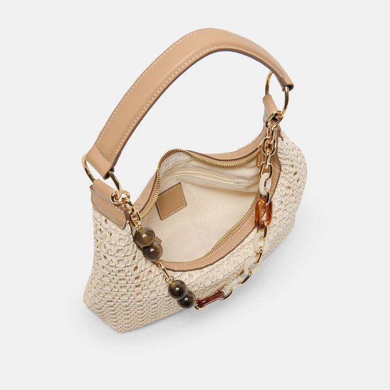 Dolce Vita Dolce Vita - Poppie - Woven Raffia Baguette Bag - Ivory Woven