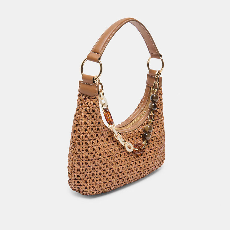 Dolce Vita Dolce Vita - Poppie - Woven Raffia Baguette Bag - Ivory Woven