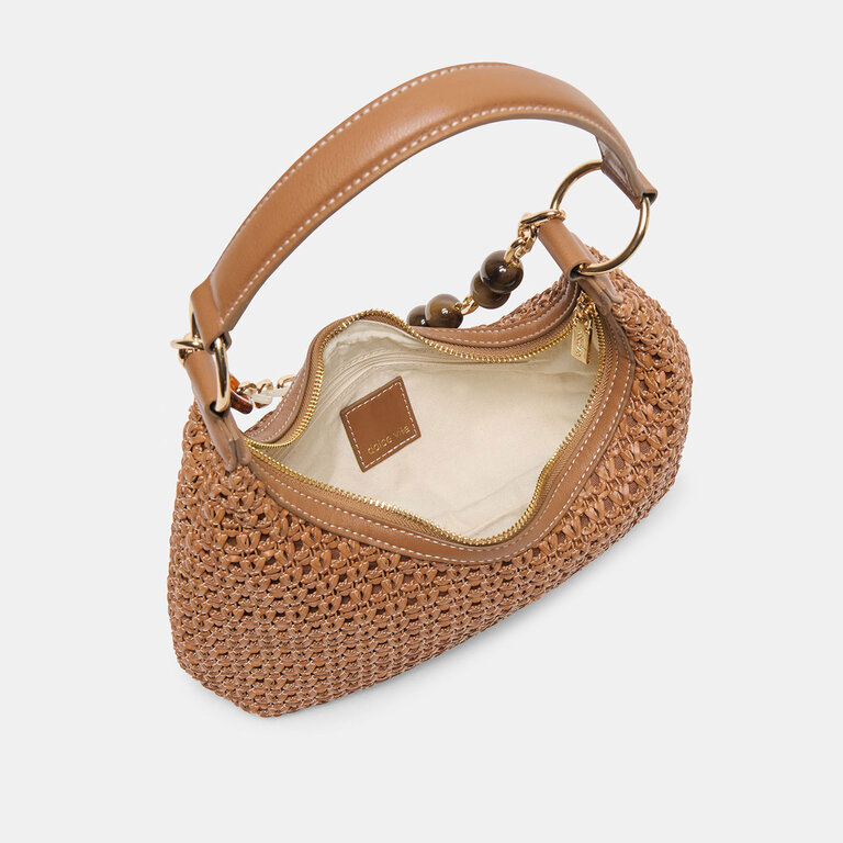 Dolce Vita Dolce Vita - Poppie - Woven Raffia Baguette Bag - Ivory Woven