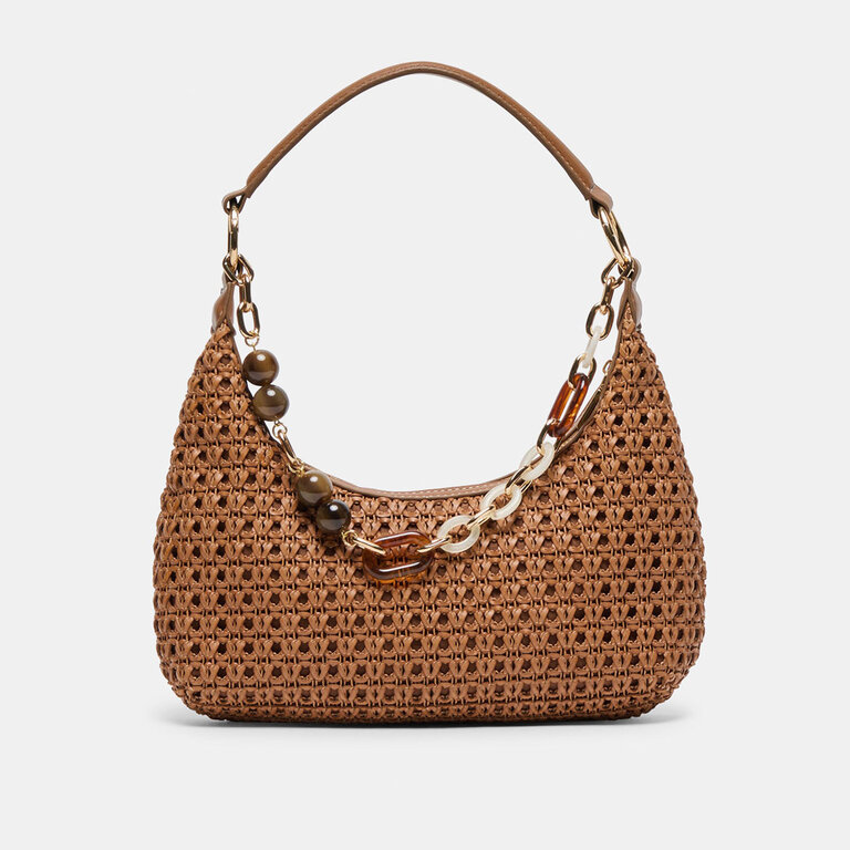 Dolce Vita Dolce Vita - Poppie - Woven Raffia Baguette Bag - Ivory Woven