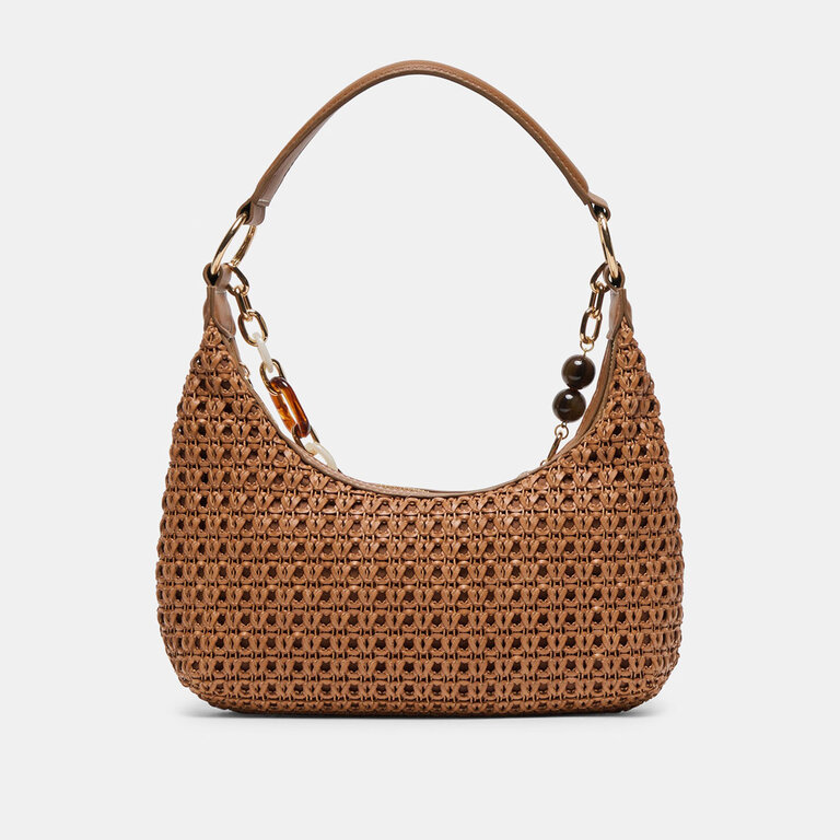 Dolce Vita Dolce Vita - Poppie - Woven Raffia Baguette Bag - Ivory Woven