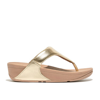FitFlop Lulu Metallic Leather Toe-Post Sandals