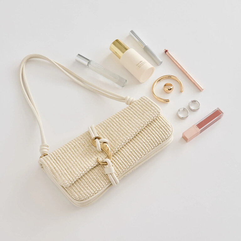 Dolce Vita Dolce Vita - Alice - Raffia Shoulder Bag - Natural Raffia