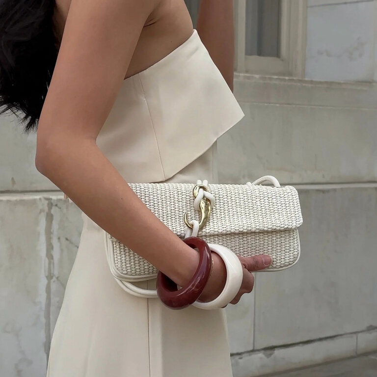 Dolce Vita Dolce Vita - Alice - Raffia Shoulder Bag - Natural Raffia