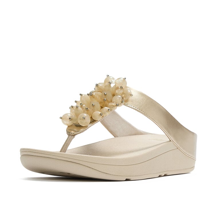 FitFlop FitFlop - Fino - Bead-Cluster Metallic Toe-Post Sandals