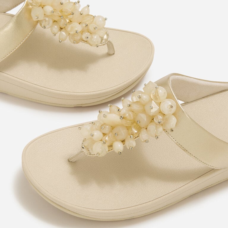 FitFlop FitFlop - Fino - Bead-Cluster Metallic Toe-Post Sandals