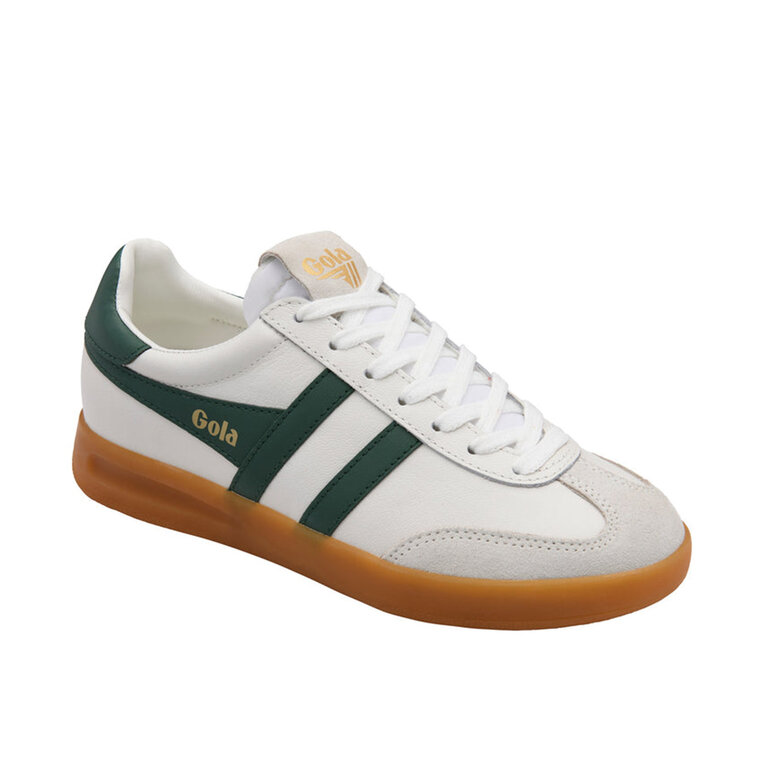 Gola Gola - Cyclone - Leather Sneaker - White/Evergreen/Gum