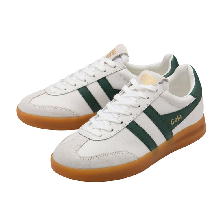 Gola Gola - Cyclone - Leather Sneaker - White/Evergreen/Gum