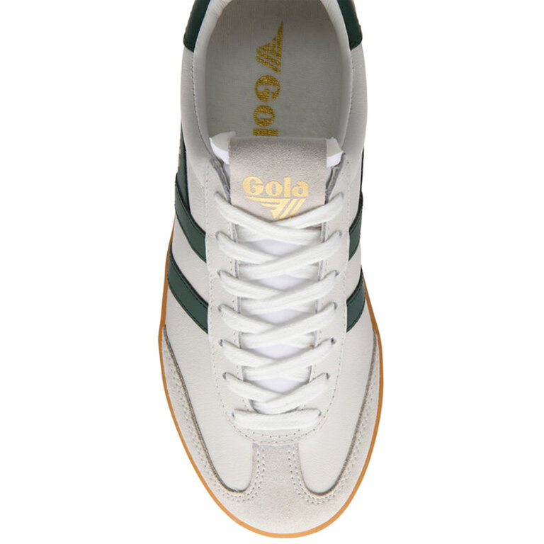 Gola Gola - Cyclone - Leather Sneaker - White/Evergreen/Gum
