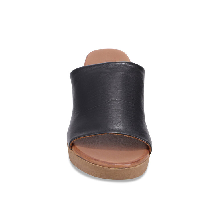 Bueno Bueno - Hattie - Leather Wedge Sandal - Taupe