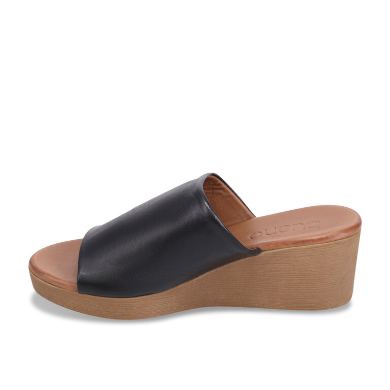 Bueno Bueno - Hattie - Leather Wedge Sandal - Taupe