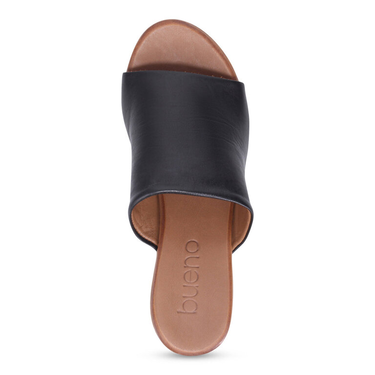 Bueno Bueno - Hattie - Leather Wedge Sandal - Taupe