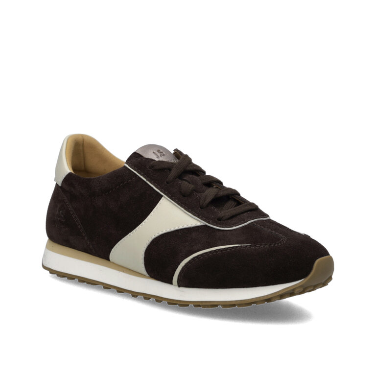 Josef Seibel Josef Seibel - Miley 01 - Retro Leather Trainer - Chocolate Multi