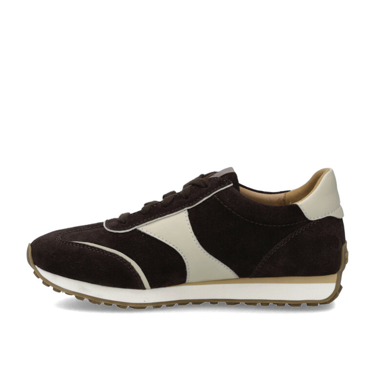 Josef Seibel Josef Seibel - Miley 01 - Retro Leather Trainer - Chocolate Multi