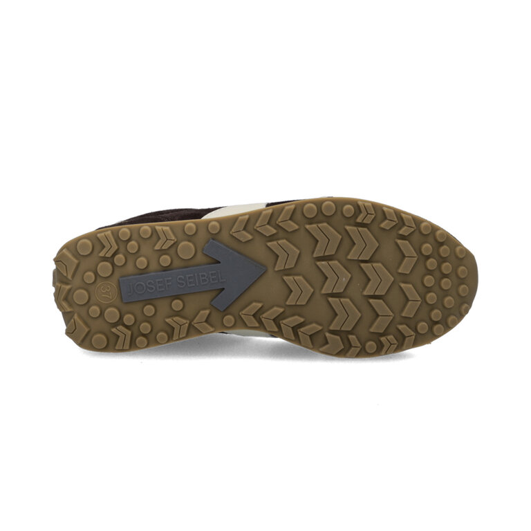 Josef Seibel Josef Seibel - Miley 01 - Retro Leather Trainer - Chocolate Multi